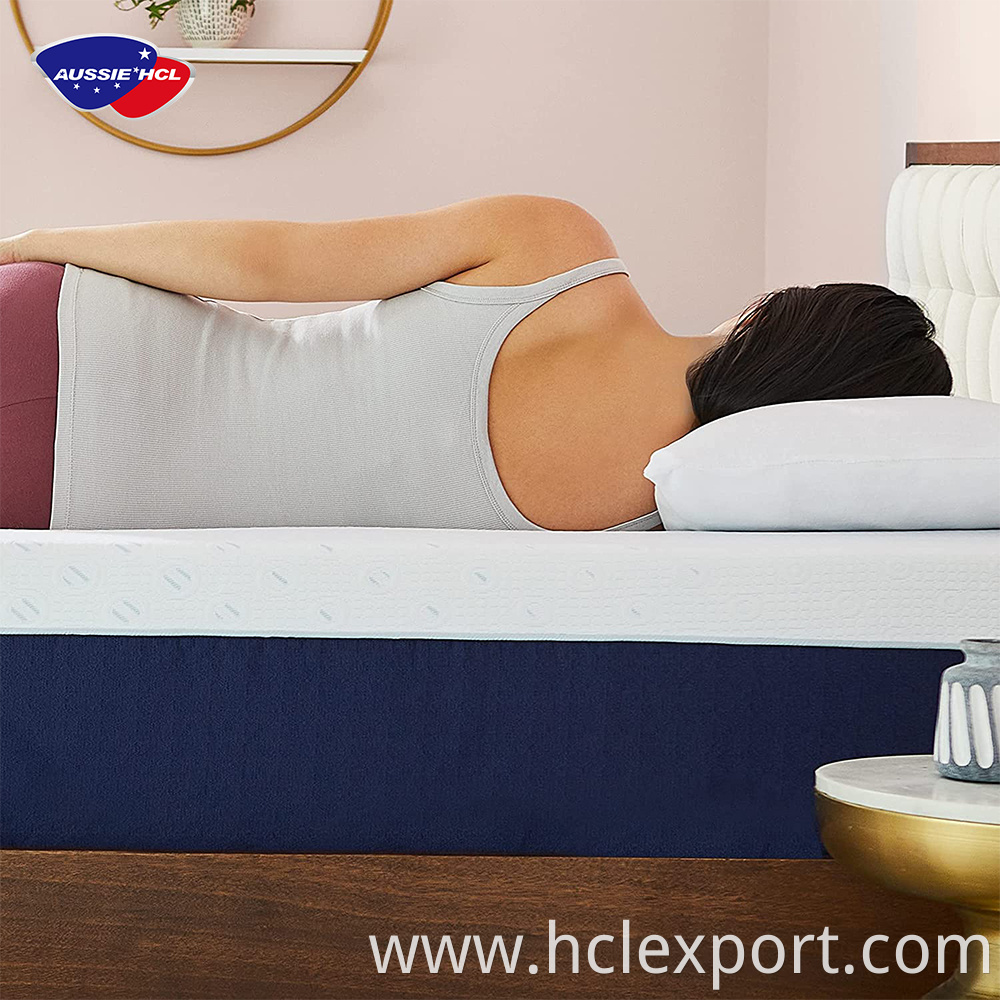 Quality sleeping well latex double full single luxury swirl rebounded mattresses high density gel foam mattress